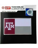 NCAA Texas A&M Aggies State Flag Auto Emblem