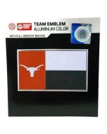 NCAA (UT) Texas Longhorns - State Flag Auto Emblem