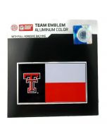 NCAA Texas Tech - State Flag Auto Emblem