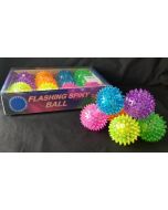 Flashing Spiky Ball 3131-PVC (Only Sold By The Dozen)