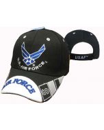 United States Air Force Hat - Wings Logo White Tip Bill CAP603UB