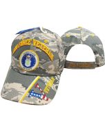 United Stated Air Force Veteran Hat w/Seal v/Flag Bill-Digi CAP593BC