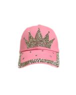 Cap - Rhinestone - Crown Pink 18461
