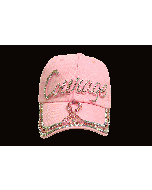 Cap - Rhinestone - "Courage" Pink 18523