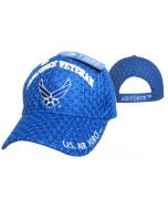 United States Air Force Hat "AIR FORCE VETERAN" Wings/Mesh CAP593H