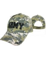United States Army Hat - Black ARMY Text-Digital CAP601DC