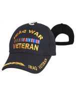 United States Iraq War Veteran Hat Black/Leaf- CAP781