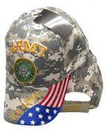 United States Army Hat Digital Seal Logo/USA Flag Bill CAP601GC