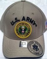 United States Army Seal Hat - Khaki A04ARM06 KHK/BK