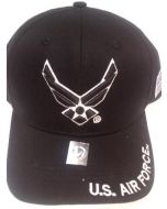 United States Air Force Wings Hat - A04AIA02 BK/WHT