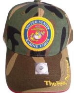United States Marine Corps Hat- Camouflage w/Woven Seal A03MAR02 