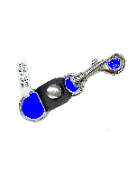 KC (Keychain) - 66926 Metal Clip Black Leather SOLD BY DOZEN