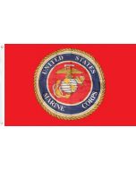 Flag - U.S. Marine Corp Seal -RED 1428