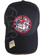 United States Marine Corps Military Hat - Bulldog/Seal-Black #1