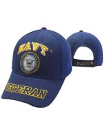 United States "NAVY" Hat w/Seal "VETERAN" Bill - NV CAP592DA