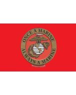 Flag - United States Marine Corps "ONCE A MARINE" 1406 