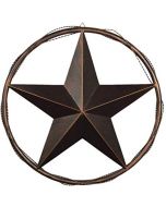 Texas Decor - Metal Star w/ Wire Rope A10027