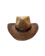 Straw Hat - Brown Longhorn 3634B