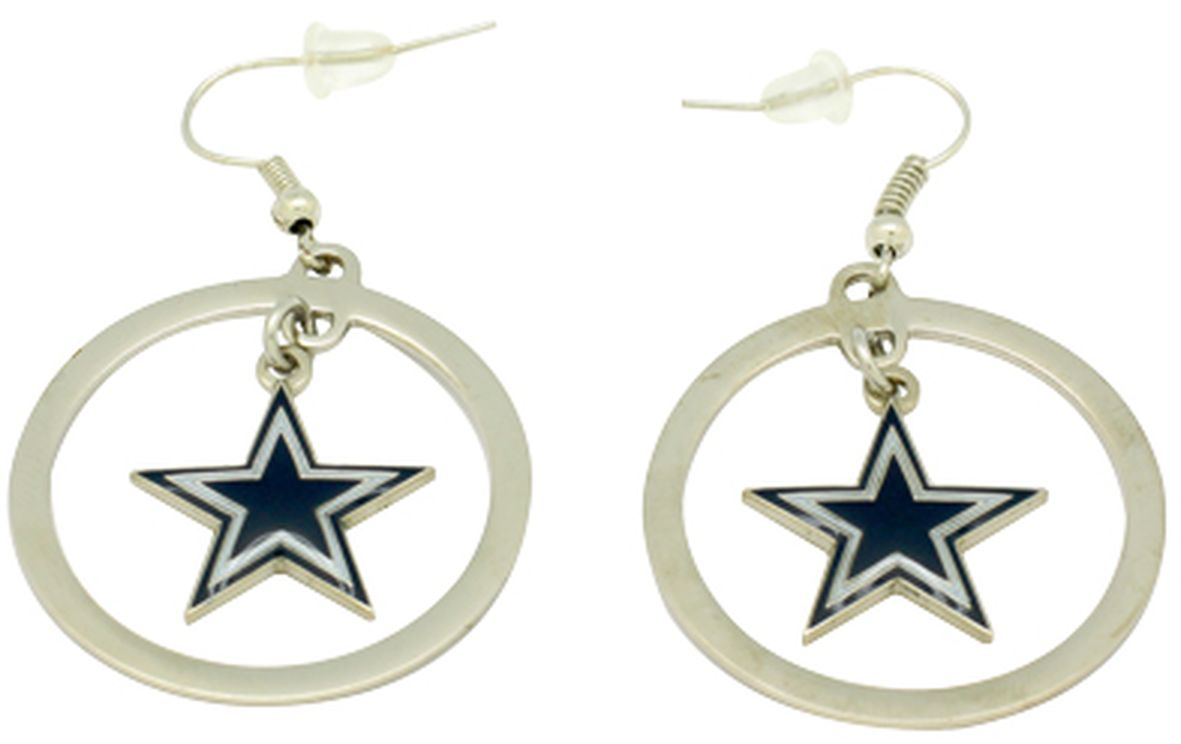 NFL Dallas Cowboys EARRING Hoop Star