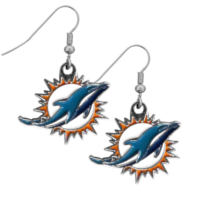 NFL Miami Dolphins Earring DANGLE Logo
