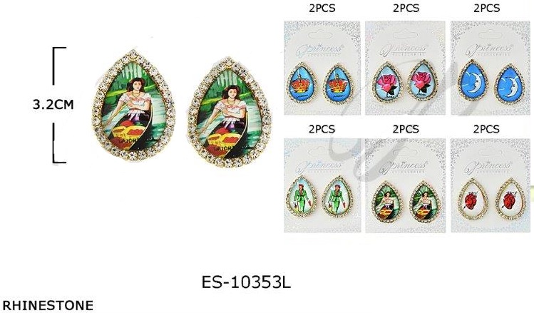EARRING - Loteria ES-10353L SOLD BY THE DOZEN