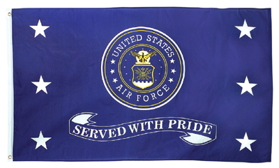 FLAG - Air Force Served With Pride/Seal 