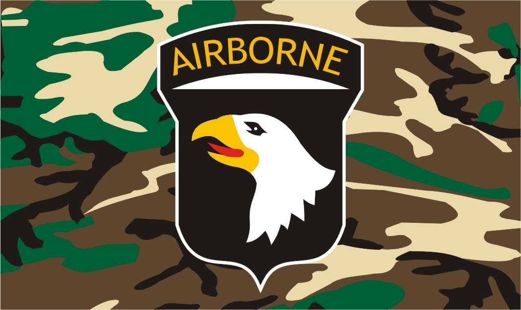 FLAG - Army 101st Airborne Camo 3X5