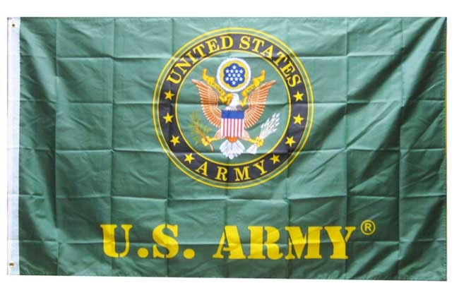 FLAG - United States Army Seal Green 3x5 FLG601C