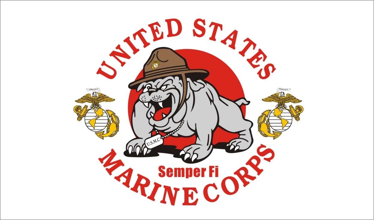 FLAG - Marine Mascot 1420 3X5