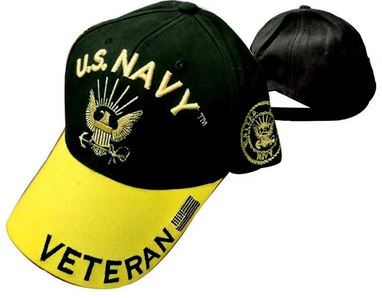 United States Navy HAT - Veteran 2Tone Yellow Bill G1377