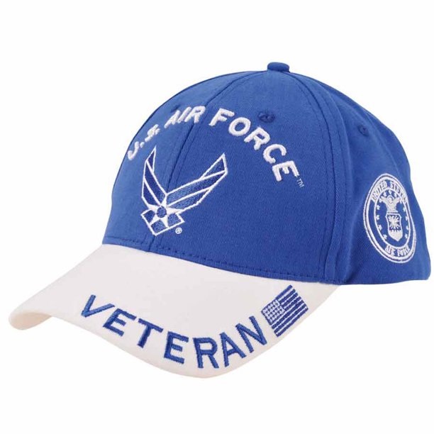 United States Air Force HAT - Veteran 2Tone Wht Bill G1378