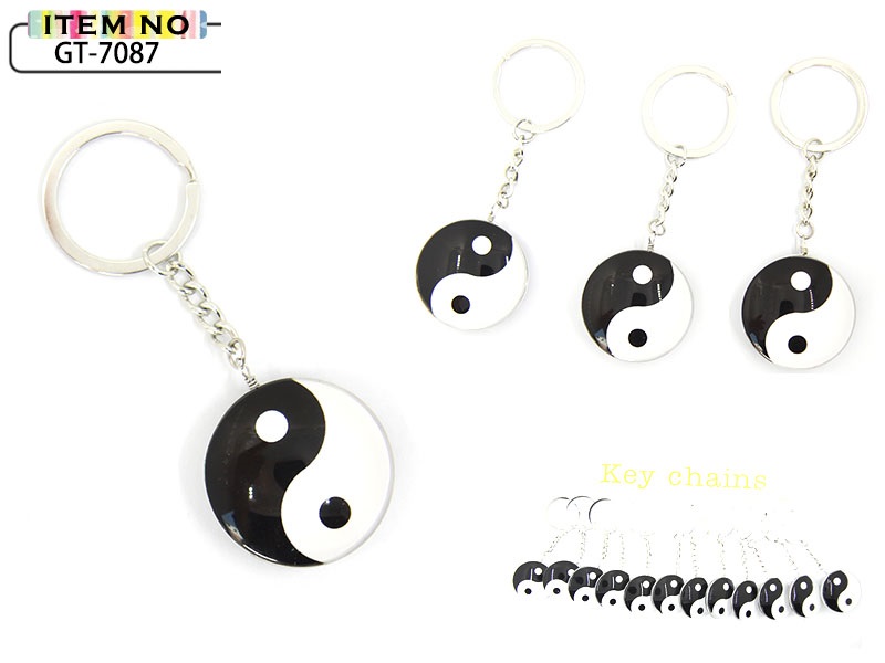 KC (KEYCHAIN) Ying Yang GT-7087 SOLD BY THE DOZEN