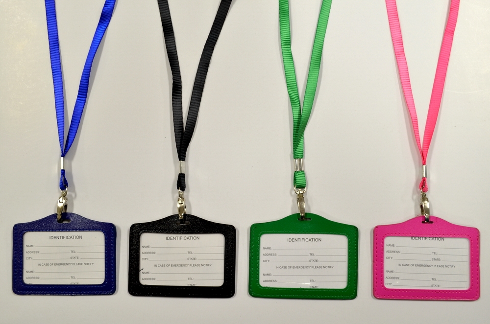 ID Holder 67741 ASSORTED Color Horizontal Lanyard SOLD BY DOZEN