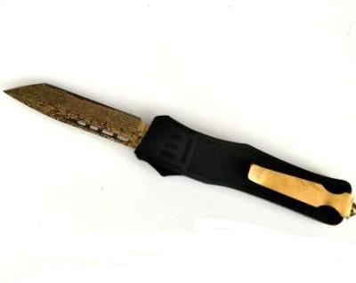 KNIFE - AOF1179BK-GMTT DAMASCUS OTF
