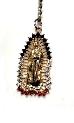 KC (Keychain) 900-23 Guadalupe GOLD SOLD BY THE DOZEN