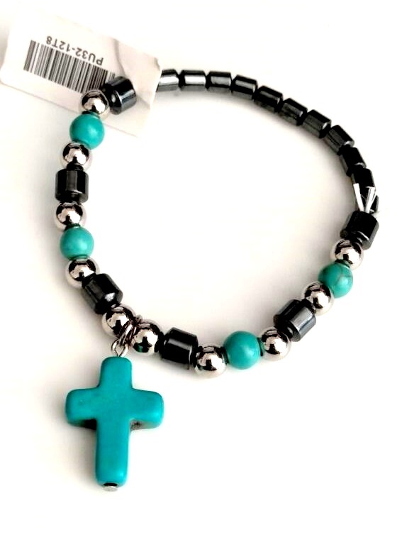 BRACELET - Turquoise PU32-12T8 SOLD BY DOZEN PACK
