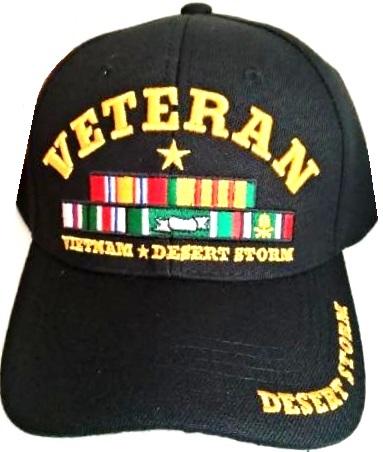 United States Vietnam Desert Storm Veteran HAT P16VIE02-BK