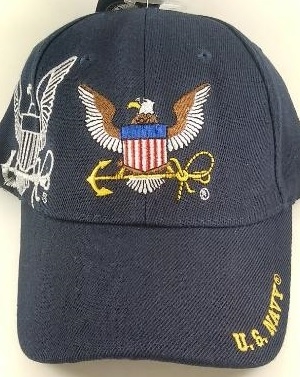United States Navy Military HAT Logo - Navy Blue CAP602S