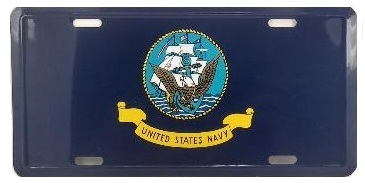 LICENSE PLATE - United States Navy
