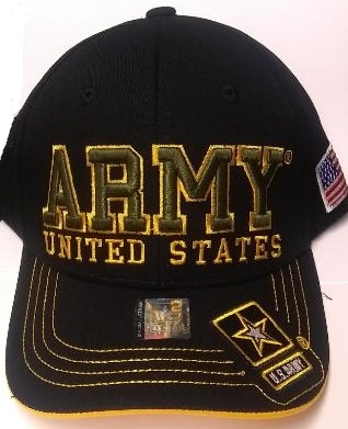 ''United States Army HAT ''''ARMY''(OliveText) Star Logo Bill-A04ARM09-BK/GD''