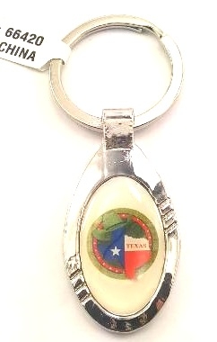 KC (KEYCHAIN)  66420 Texas Oval SOLD BY THE DOZEN
