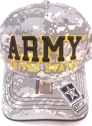''United States Army HAT ''''ARMY''(BK/GD TXT) Star Logo Bill-A04ARM09-ACM/BK''