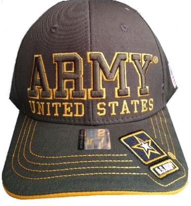 ''United States Army HAT ''''ARMY''(OliveText) Star Logo Bill-A04ARM09-OLV/GD''