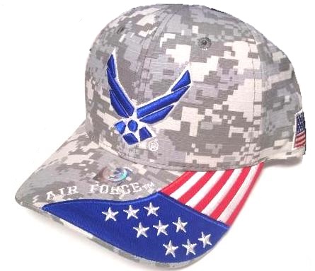 United States Air Force HAT Wings w/Flag Bill-A04AIA26-ACM