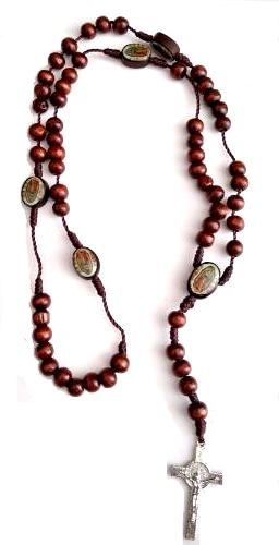 Guadalupe ROSARY 709-1 Wooden SOLD BY THE DOZEN