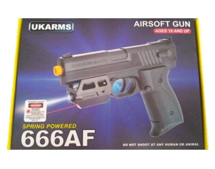 AIRSOFT Gun - 666AF w/Laser&Light