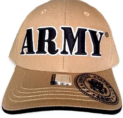 ''United States ''''ARMY'''' HAT With Seal A04ARM02-KHK/BK''