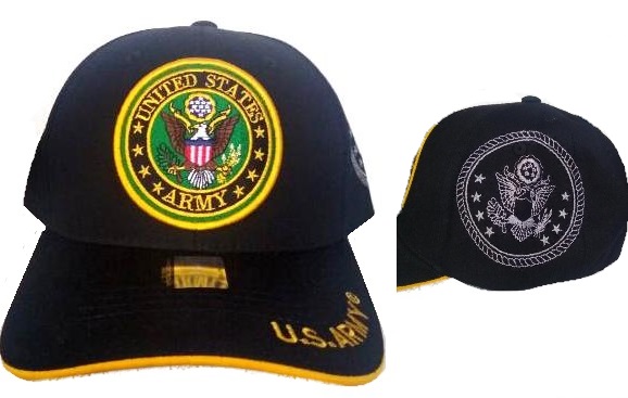 United States Army HAT - Seal with Shadow A03ARM02-BK/GD