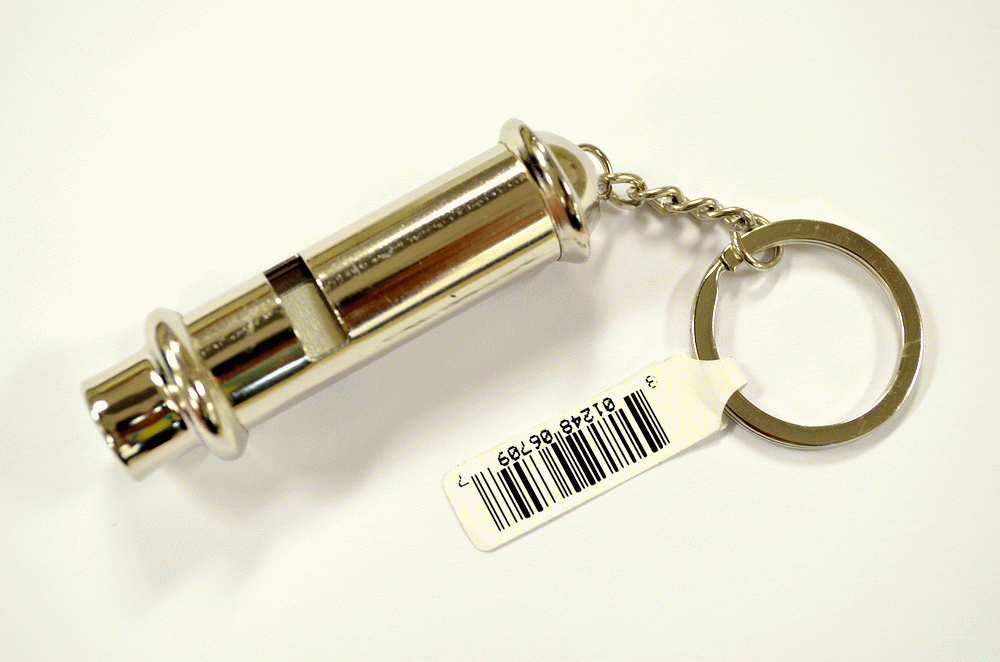 KC (KEYCHAIN) - 6709 Metal Whistle SOLD BY THE DOZEN 