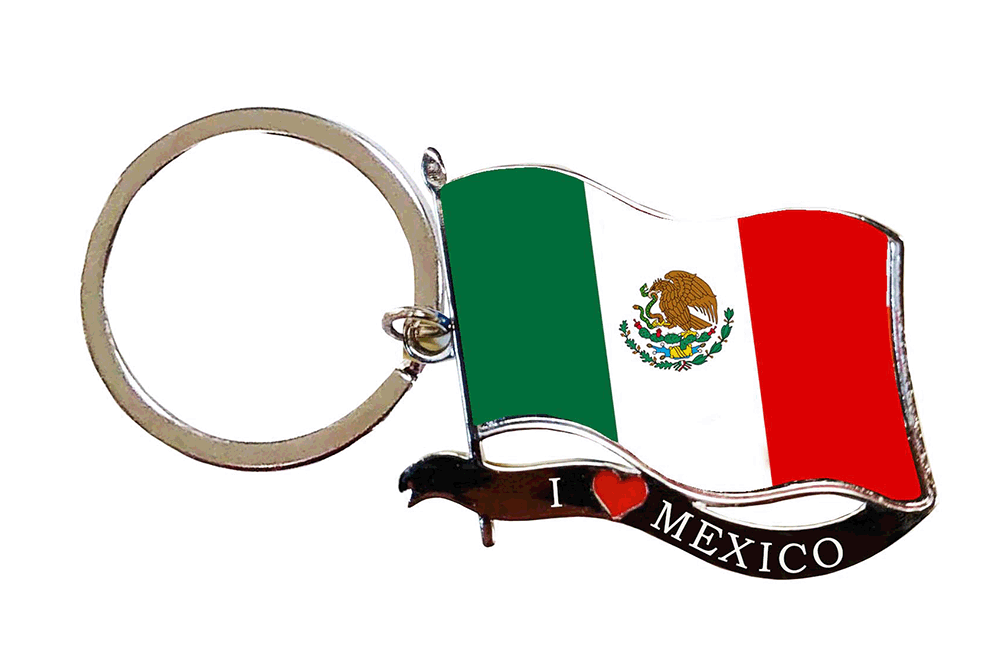 KC (Keychain) Mexico FLAG ''I LOVE MEXICO'' 67697 SOLD BY DOZEN